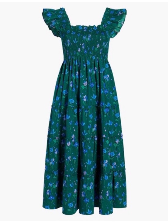 Hill House Dresses & Skirts - Hill House Ellie Green Flutter Floral Dress